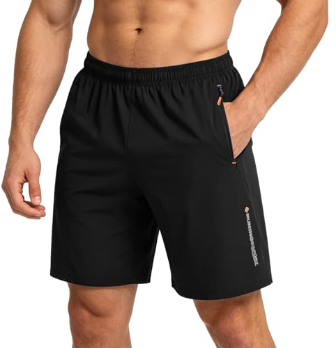 BBXWANG Mens Swimming Shorts with Zip Pockets Quick Dry Swimming Trunks Summer Beach Surf Board Shorts Swim Shorts