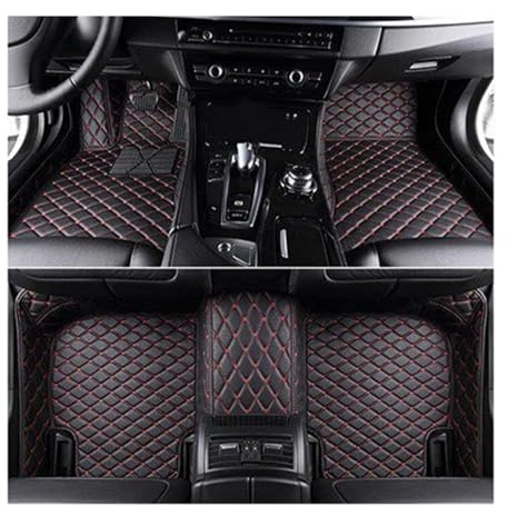 Auto para Chevrolet para Camaro 2016 2017 2018 2019 2020 2021 2022 Alfombras Coches Accesorios Interior Moqueta(Negro Rojo,2010-2015)