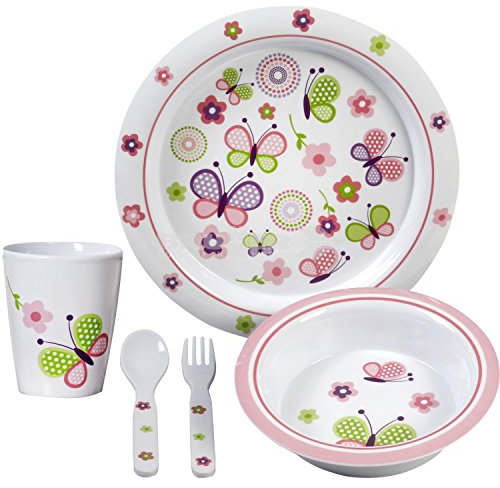 BRUNNER Juego de Platos Infantiles Butterfly Kids Girl 3+