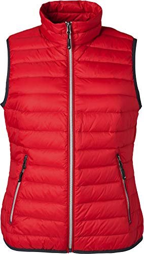 James & Nicholson Damen Outdoor Weste, Rot (Red/Silver), 38 (Herstellergröße: L)