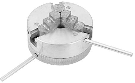 Drehfutter, Z011 Zinklegierung 3 Backen Spannfutter Zubehör für Werkzeugmaschinen Außendurchmesser 12-65 mm, Innendurchmesser 1,8-56 mm