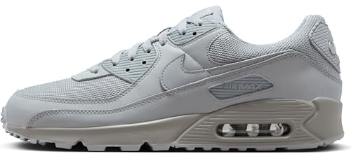 Nike Herren AIR MAX 90 Sneaker, Wolf Grey Wolf Grey Wolf Grey Black, 49.5 EU