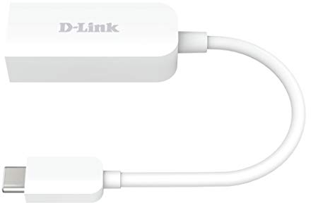 D-Link DUB-E250 USB-C auf 2,5G Ethernet-Adapter (USB-C auf RJ45 2,5 Gigabit LAN, kompatibel mit Thunderbolt 3, Mac OS und Windows)