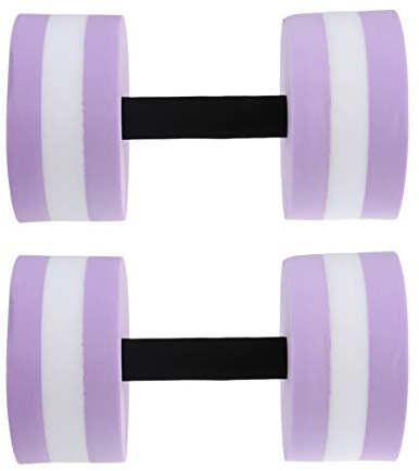 BESPORTBLE 2pièces Haltères Aquatiques Légers Mousse Eva pour Entraînement Piscine Et Aquagym Équipement De Natation