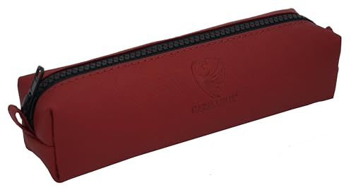 GERMANUS Federmäppchen Schlamper Aurel, Leder - Made in EU (Rot)