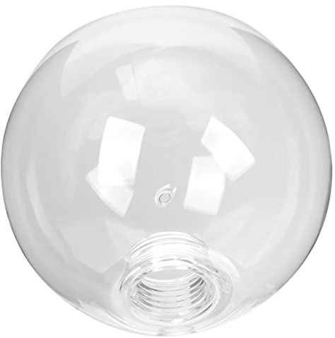 BESTonZON Globo De Vidrio Transparente Para Reemplazo De Accesorios De Iluminación Pantalla De Lámpara De Globo De Vidrio Redondo Transparente Cubierta De Pantalla De De Burbuja