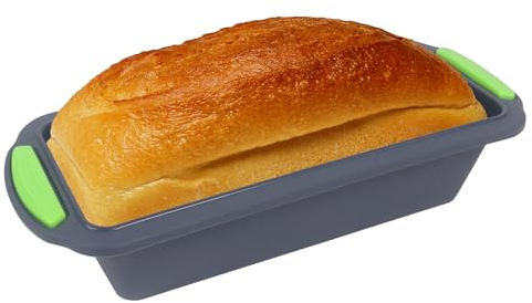 Gzsekken Silicone Bread Loaf Tin - Nonstick and Flexible Baking Mold for Homemade Breads, Cakes - BPA Free, Oven Safe, Dishwasher Safe
