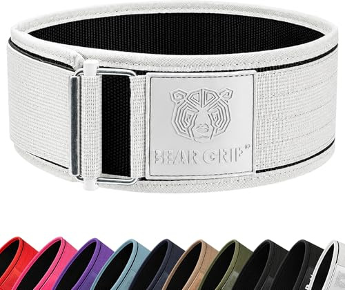 Björngrepp – självlåsande viktlyftningsbälte, premium tyngdlyftningsbälte för crossfit, kraftlyftning, bodybuilding, lyftbälte för män och kvinnor, träningsbälte för lyftning