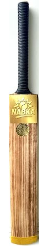 Nabka Double Blade Cricket Bat, Diamond Cut Design, Wood, 34 Inches, for Hard Tennis Ball