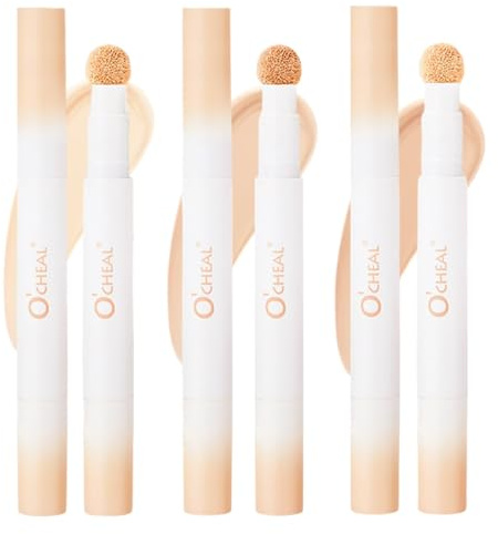 3 Stück Abdeckstift Concealer Flüssig Abdeckstift Gesicht Volle Deckkraft Lang Feuchtigkeitsspendend, 3 Farben, Hohe Deckkraft Zum Abdecken Von Augenringen, Rötungen, Hautunreinheiten