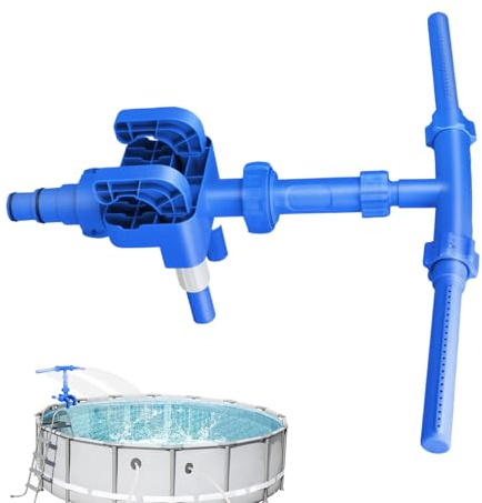 Fuente Aspersor para Piscina,Accesorios de Balneario con Boquilla Giratoria de 360 Grados - Fuente de Agua para Piscina de Natación - para Patio, Patio Trasero, Jardín, Césped y Terraza
