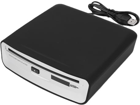 Bewinner Lettore CD Portatile per Auto con Ripresa della Riproduzione, unità CD DVD Esterna USB per Veicoli Senza Lettore Integrato, Compatibile con USB A C, Dischi