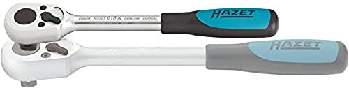 HAZET Umschaltknarre (1/2 Zoll Vierkant, 32 Zähne, extra kurz: 199 mm) 916K