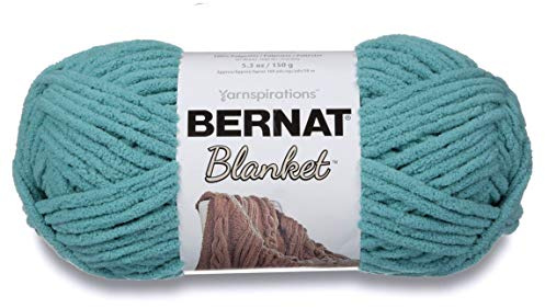 Bernat Blanket Super Bulky Yarn, 5.3oz, Guage 6 Super Bulky, Light Teal