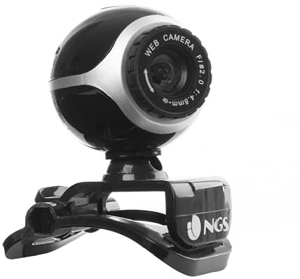 NGS XPRESSCAM300 - Webcam con Micrófono para PC, Resolución VGA, Conexión USB 2.0 y Plug&Play
