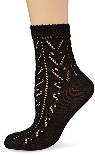 Lusana Calcetines para traje regional Heidi, negro (negro 01), 36-38