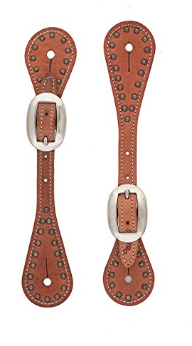 Weaver Leather Jugendgeschirr Sporenriemen aus Leder mit Punkten