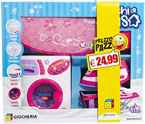 LIBROLANDIA Giocheria GGI190091 Prezzo Pazzo - Set Stiro Lavatrice ASSE e Ferro