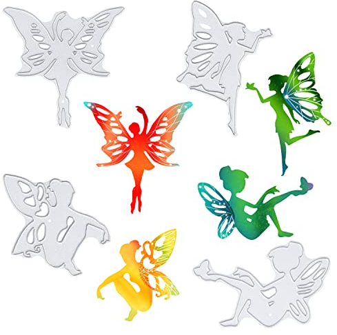 GLOBLELAND Fee Muster Carbon Steel Schneidwerkzeuge Schablonen für DIY Scrapbooking, Fotoalbum, Dekorative Prägung, DIY Papierkarte