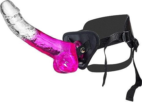 Realistische kleiner Dildos, Geschirr und Umschnalldildos, tragbarer Sex-Umschnalldildo mit 19cm Dildo, erwachsenes Anfänger-Sexspielzeug für weibliche Masturbation, lesbisches süßes Sexspielzeug