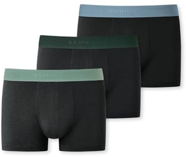 Schiesser Herren 3 Pack Boxershorts Bio Baumwolle Multipack - 95/5 Organic, Sortiert 7_180194, 9