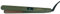 mdlondon STRAIT Ceramic Hair Straighteners (Olive Green) - Professional for Short or Long Hair, Flat Iron for Women & Men