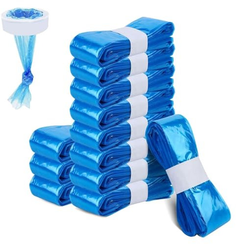 12 Stück Set Windeleimer Nachfüllfolie, 4,5m - Kompatibel mit Angelcare Nachfüllkassetten/Tommee Tippee Nachfüllkassette/Litter Locker Nachfüllkassette, Bis zu 320 Windeln pro Beutel