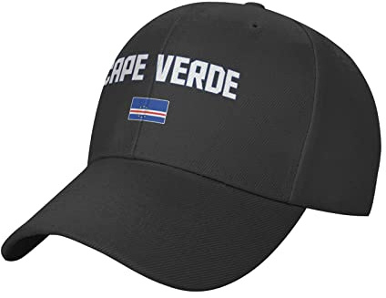 Bord Plat Casquette Cape Verde Flag Casquette De Baseball Unisexe Trucker Cap Adjustable Casquettes De Golf pour Running Randonnée Sport