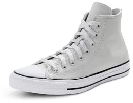 Converse Chuck Taylor All Star Leather Sneakers, Barely Grey, 9.5 Women/7.5 Men
