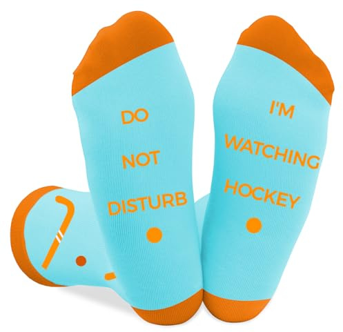 Coopyin Hockey Gifts for Men and Women Funny Novelty Socks Accessories for Hockey Lovers, Fan, Teammate, Players Presents Christmas Birthday Stocking Stuffers Fathers Day Graduation Gift Ideas