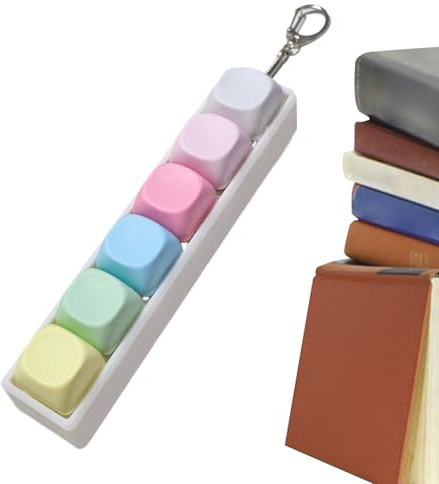 Tuxuseo Porte-clés Clavier Anti-Stress - Jouet Sensoriel Anti-Stress pour Le Travail, Les Études Et Les Voyages