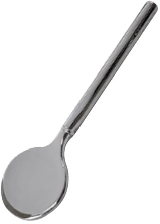 Hohopeti Cucchiaio Cosmetico Applicatore Argento Impugnatura Confortevole in Lega di Zinco Crema Occhi per Skincare Viso, per Maschere e Trattamenti
