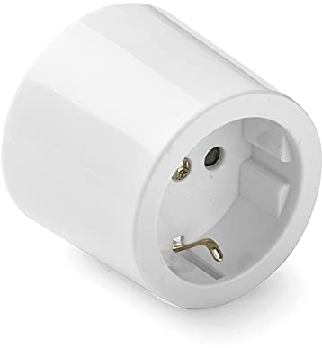 FAMATEL - Aufputz-Dose | Steckdose TT | Kabellos | Porzellan | 55 mm | Kontaktträger aus Porzellan | 16A | 250V