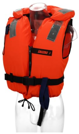 Rettungsweste 100N 50-70kg Lalizas ohnmachtssicher, Ewachsene, CE ISO 12402-4 Zertifiziert, Schwimmweste, Feststoffweste