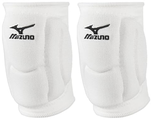 Mizuno Elite 9 SL2 Volleyball Kneepad, White, Large