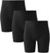 INNERSY Black Cycling Shorts Women Chub Rub Shorts Under Dresses Safety Leggings 3 Pack (X-Large, Black)