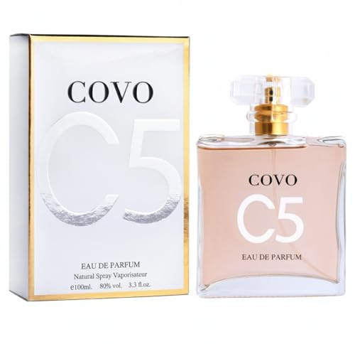 URBAN COLLECTION Covo C5 for Women Eau De Parfum 3.3 fl oz- Pure Femininity in a Bottle - Delicate Floral Scents of Jasmine and May Rose - Cruelty-Free Perfume Precious Gift for Women