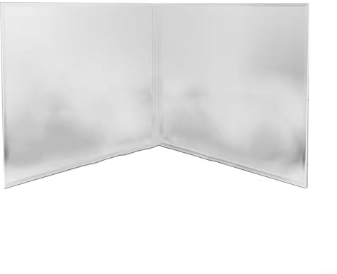 Pannello paraschizzi pieghevole in acciaio inox per cucina, protezione dagli schizzi d'olio, per fornelli a gas, cottura con rivestimento resistente al calore, superfici antiaderenti, argento (29 x 40