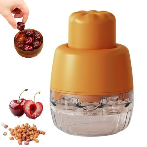 Strumento snocciolatore per ciliegie, rimozione rapida per semi di ciliegie, a 7 fori, multifunzione, per risparmiare lavoro, cucina, olive, prugne, semi, per cucina