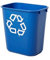 Rubbermaid Commercial Products FG295673 Corbeilles à Papier 26,5 l Bleu