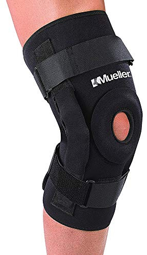 Mueller Pro Level Deluxe - Kniebandage zum Wickeln - mit Scharnier - Unterstützung der Bänder - Klein
