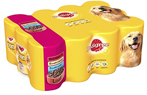 Pedigree Adult Dog Wet Food Can, Mixed Selection in Loaf, 12x400g