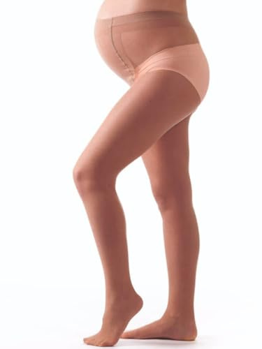 Vacker COLLANT MATERNITY MIKROFIBRA 50 DEN M101 FÖRPACKNING 2 STARTFÖRPACKNING - Täcker, Matt, med EXTRA SOFT Strap - Certifierad säkerhet i Textile Oeko-Tex Standard 100, Honung, 36/38