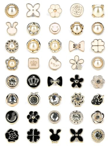 40 Style Cute Enamel Lapel Pin Set,Mini Brooch Pin Badges Cover Up Buttons for Women Shirts,Dresses,Cardigan Collar Safety Pins,Junk Charms Accessories Supplies DIY Crafts