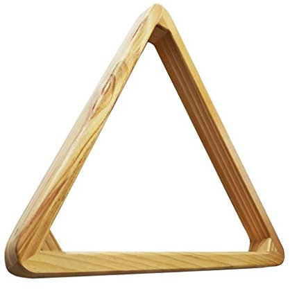 GEREP Triangolo Pool Legno massello,Triangolo di palle da biliardo spesso, 57,2 mm, resistente e durevole