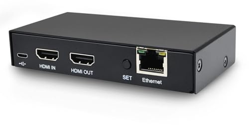 DDMALL H.265 H.264 live streaming-kodare, 4K @60Hz HDMI-ingång, lokal 4K-loopout i realtid, HDMI-videokodare för YouTube, Twitch, modell HEV-10