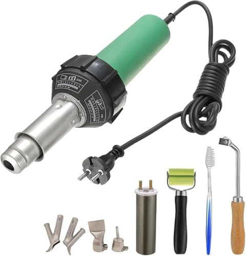 Pistola de Soldadura de Aire Caliente para HDPE, Pistola de Aire Caliente de 1600 W para Soldadura de Plásticos, Temperatura Variable de 30 °C a 700 °C