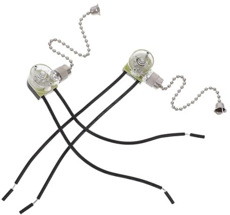 CANIGHT 2stücke Deckenventilator Zugkette Dekorative Für Deckenleuchten Und Ventilatoren Praktische Zugkettenverlängerung Für Badezimmer Und Wohnräume Elegantes Design Einfache