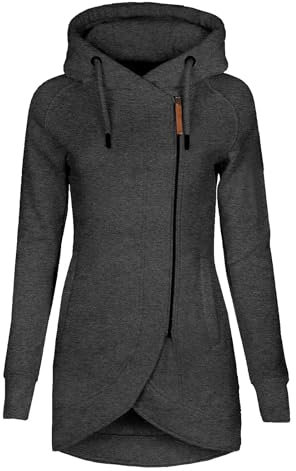 Angebote Des Tages Heute Prime Blitzangebote Warehouse Deals,Fleecepullover Fleecejacke Winterjacke Damen Winter Mantel Vintage Jacke Sweatshirt Zipper Hoodie Herbst Pulli Damen(Dark Gray,M)