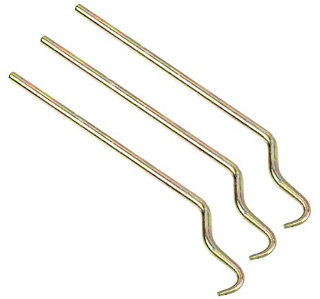 OSALADI Outil à Fil D'armature En Acier Inoxydable, Crochet De Torsion Fil Béton, Lot De 3 Pièces, Compact Et Robuste, Usage Professionnel De Construction